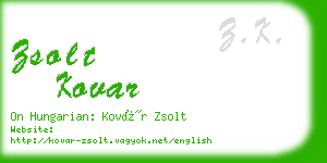 zsolt kovar business card
